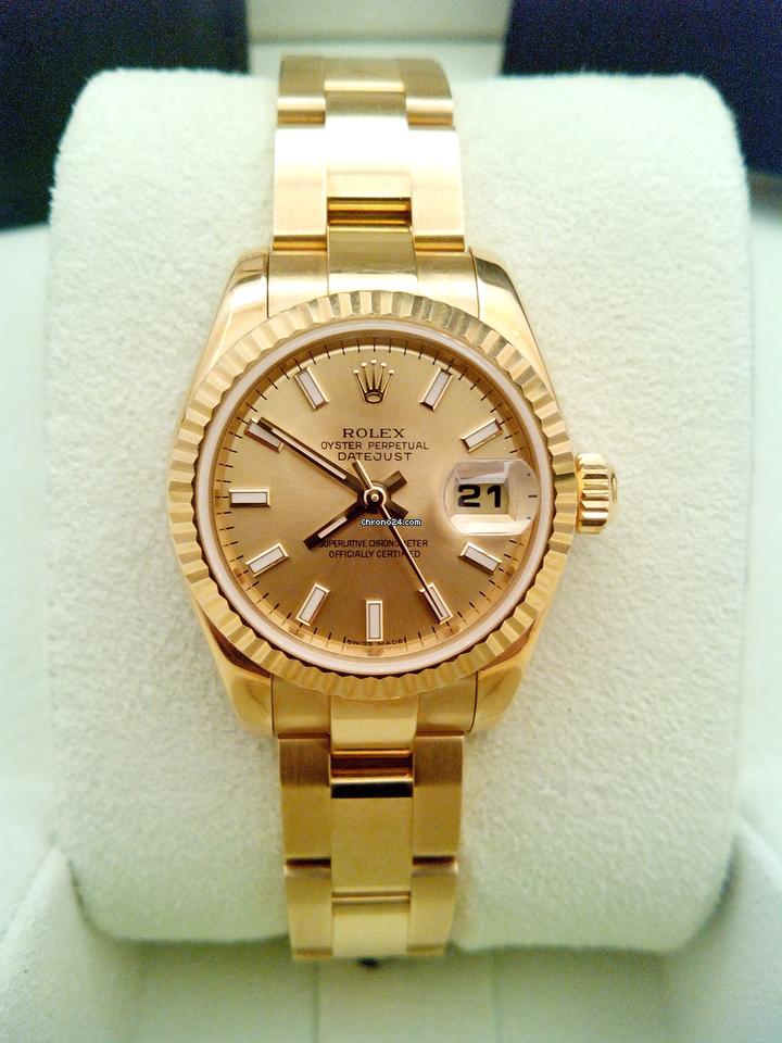 Rolex | Datejust | 179178 | Yellow gold | 26 mm | Yellow gold | Champagne | Automatic
