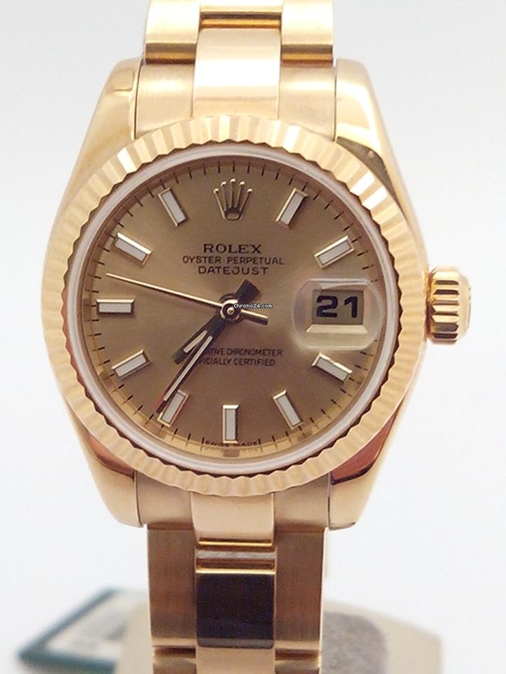 Rolex | Datejust | 179178 | Yellow gold | 26 mm | Yellow gold | Champagne | Automatic