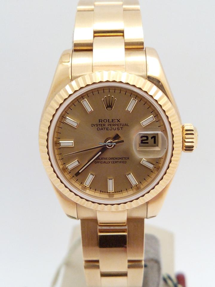 Rolex | Datejust | 179178 | Yellow gold | 26 mm | Yellow gold | Champagne | Automatic