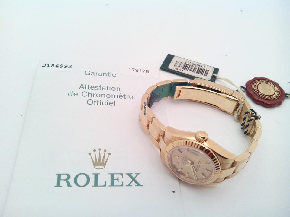 Rolex | Datejust | 179178 | Yellow gold | 26 mm | Yellow gold | Champagne | Automatic