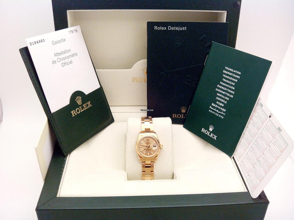 Rolex | Datejust | 179178 | Yellow gold | 26 mm | Yellow gold | Champagne | Automatic