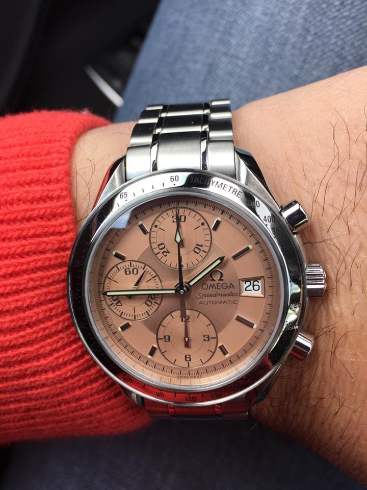 Omega Speedmaster Japanese domestic market salmon dial