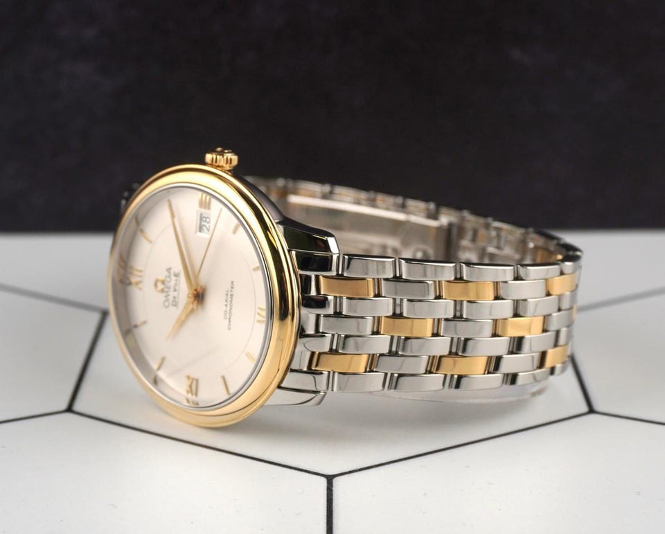 Omega De Ville Prestige36mm De Ville Date YG Steel Automatic Steel Mens Watch 424.20.37.20.02.001