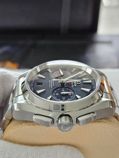 Omega Seamaster Aqua Terra Chronograph Gmt Full Set mit Holzbox und ausgefüllten Papieren
