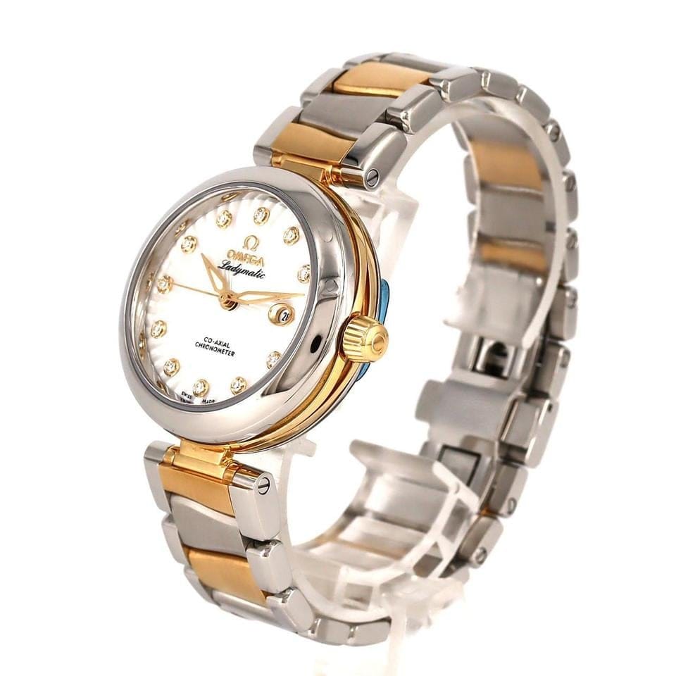 Omega De Ville Ladymatic[] Omega Ladymatic YG Combination 11 P 425.20.34.20.55.002 SSx YG Mechanical Aut...