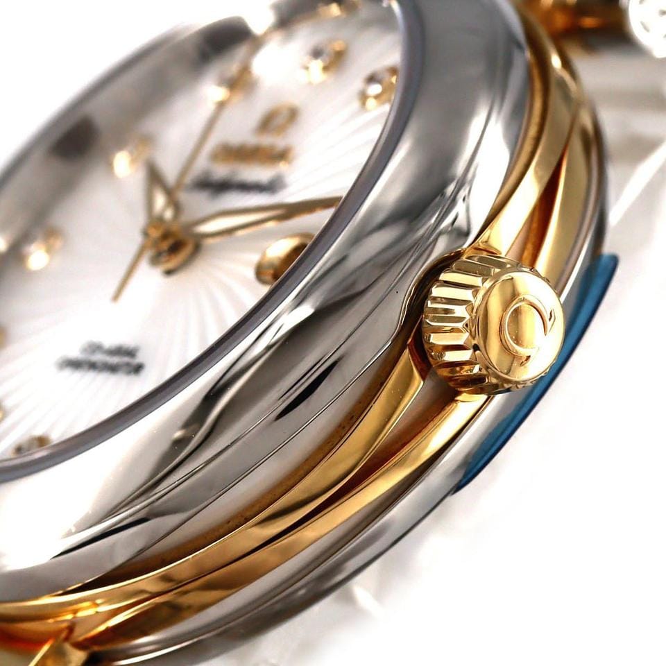 Omega De Ville Ladymatic[] Omega Ladymatic YG Combination 11 P 425.20.34.20.55.002 SSx YG Mechanical Aut...