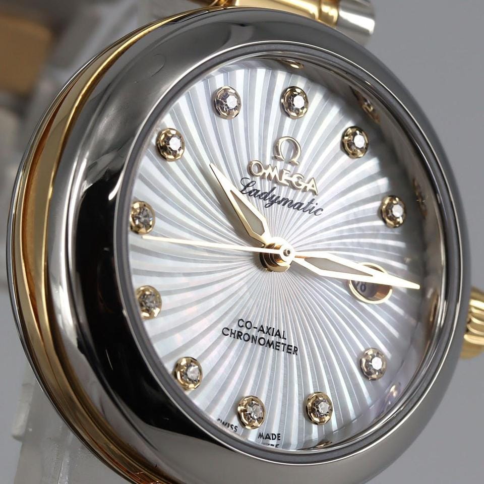Omega De Ville Ladymatic[] Omega Ladymatic YG Combination 11 P 425.20.34.20.55.002 SSx YG Mechanical Aut...
