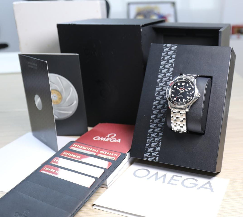 Omega Seamaster Diver 300 MJames Bond 50th Celebration Limited Edition - Unworn - Full Set