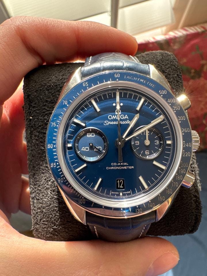 Omega Speedmaster Moonwatch Chronograph Omega Speedmaster Two-Counter Titanium Blue Ceramic