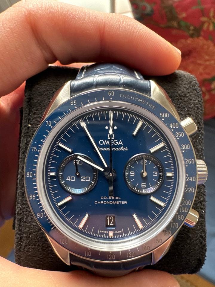 Omega Speedmaster Moonwatch Chronograph Omega Speedmaster Two-Counter Titanium Blue Ceramic