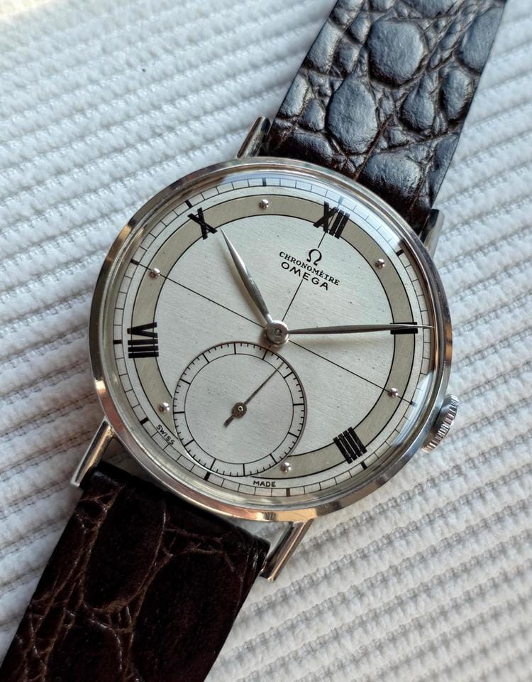 Omega Museum CK2366 Military Kal 30 T2 RG Chronomètre 1946 Dial RARE Sector Dial