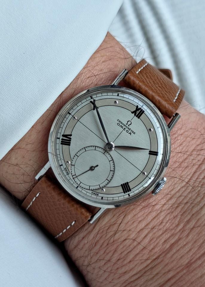 Omega Museum CK2366 Military Kal 30 T2 RG Chronomètre 1946 Dial RARE Sector Dial