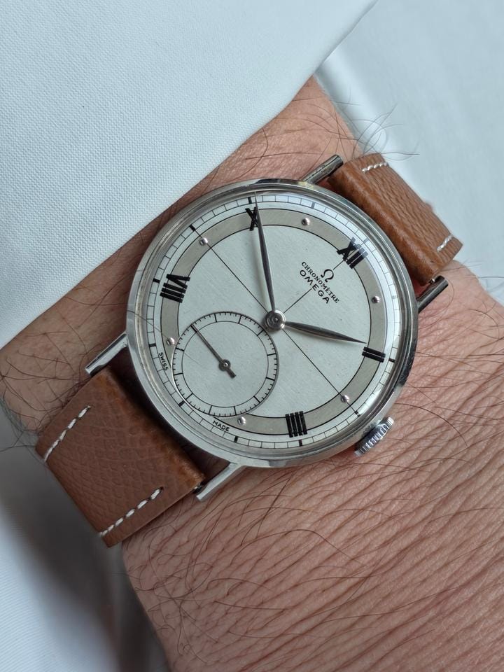 Omega Museum CK2366 Military Kal 30 T2 RG Chronomètre 1946 Dial RARE Sector Dial