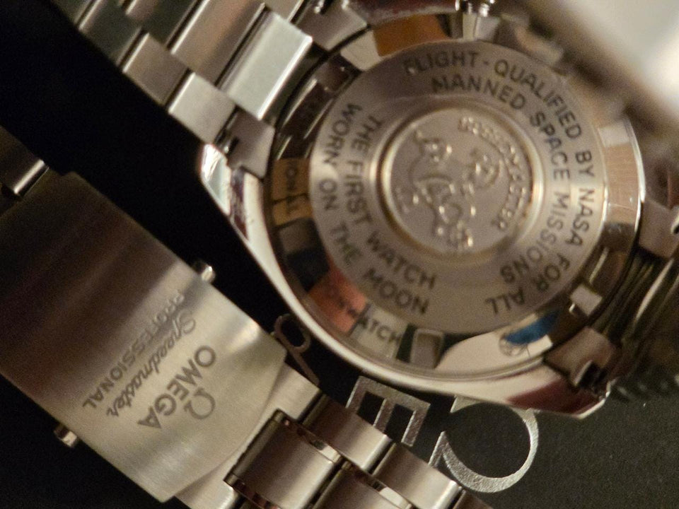 Omega Speedmaster Professional Moonwatchfull set extra bands unworn original bracelet