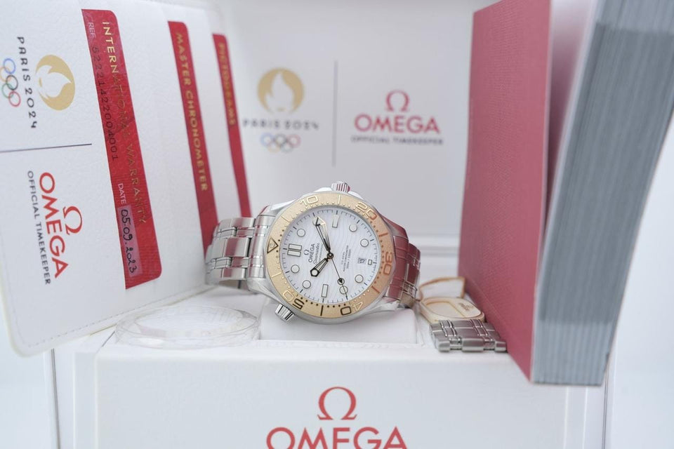 Omega Seamaster Diver 300 MParis 2024 - With Box And Papers - Unworn - 522.21.42.20.04.001 2023