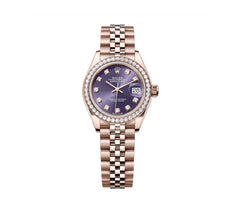 Rolex | Datejust | 279135RBR | Rose gold | 28 mm | Rose gold | Purple | Automatic