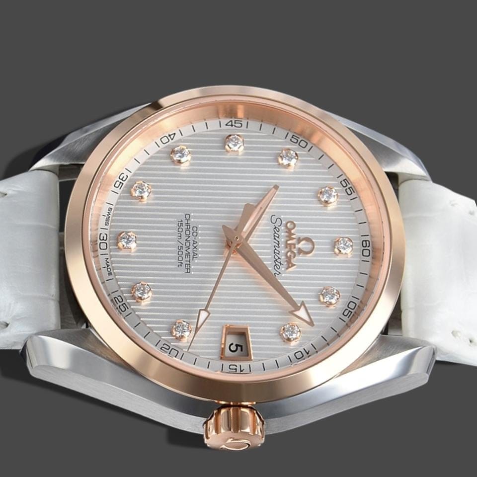 Omega Seamaster Aqua Terra Diamonds / Steel&Red gold / 38.5 mm / 231.23.39.21.52.001