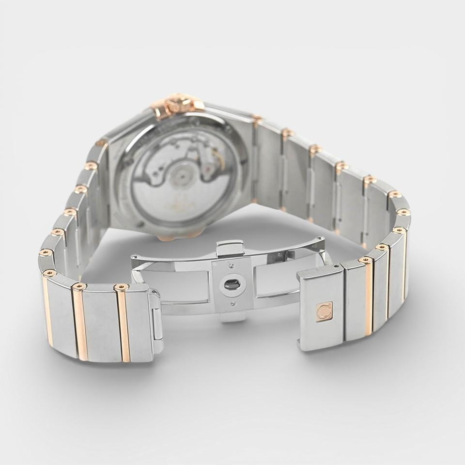 Omega Constellation Ladies Co-Axial Chronometer / Diamonds / Steel&Red gold / 35 mm / 123.25.35.20.52.001