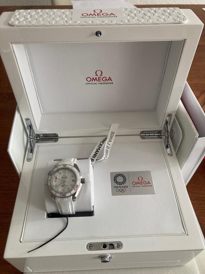 Omega Seamaster Planet Ocean600 M "Tokyo 2020" Limited Edition Ungetragen neu verklebt limitiert 2020 Stück