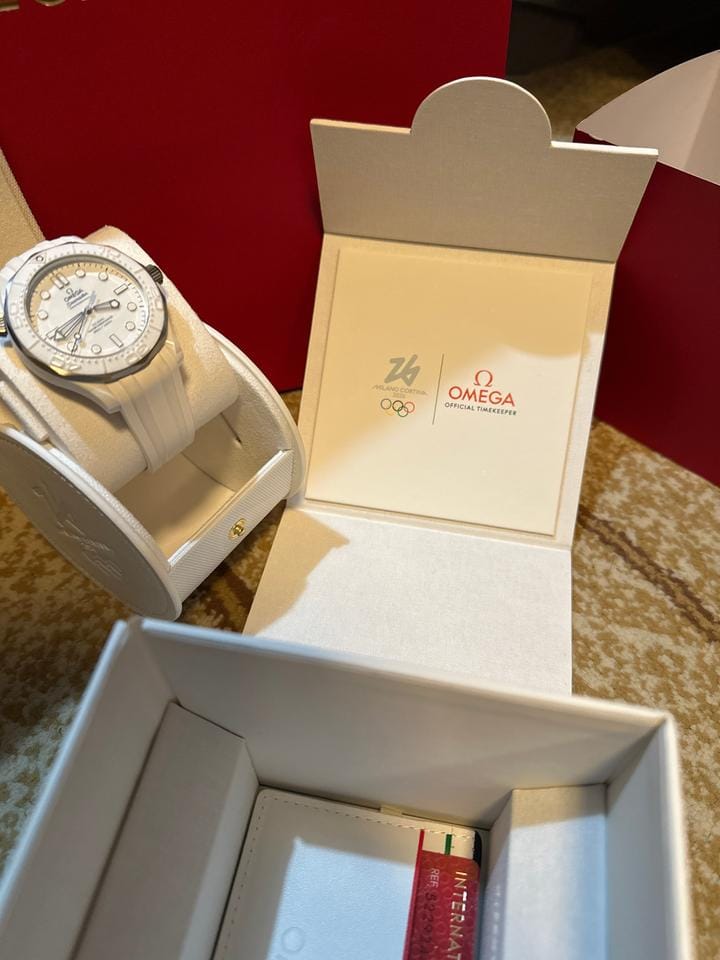 Omega Seamaster Diver 300 MMilano Cortina 2026 White