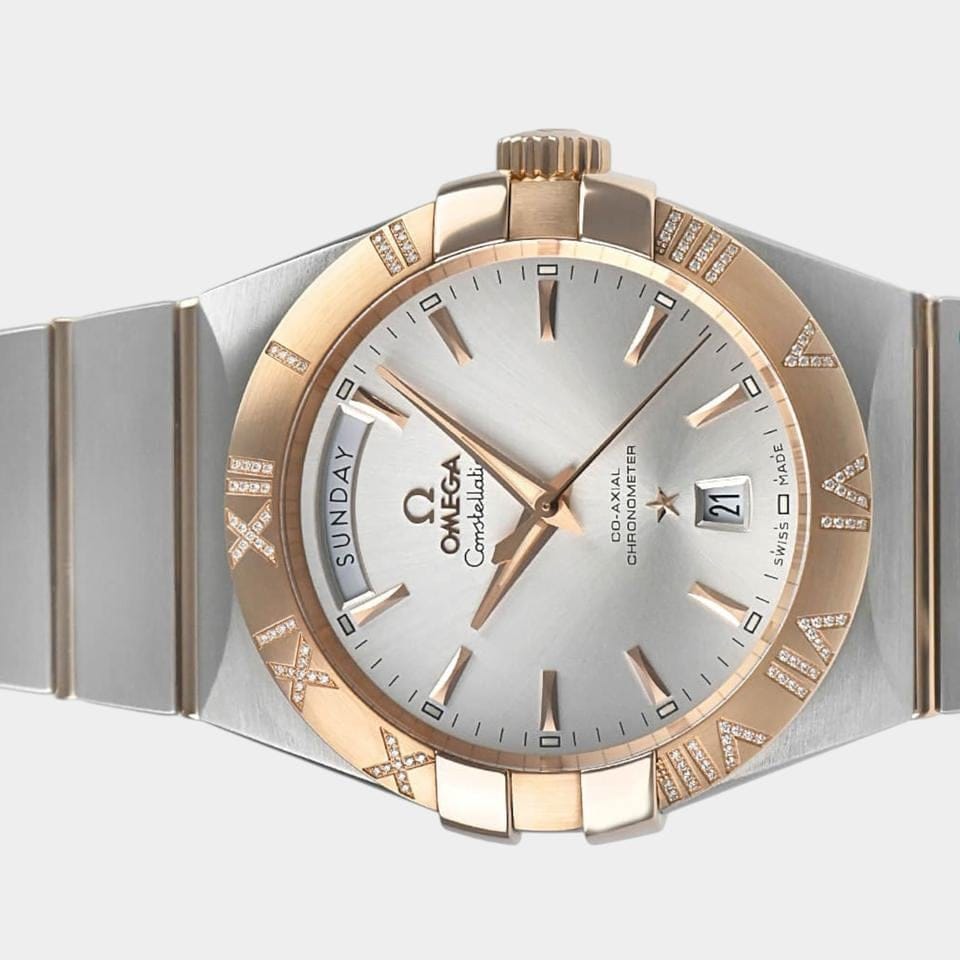 Omega Constellation Day-Date Steel&Red gold / 38 mm / Box&Papers / 123.25.38.22.02.001