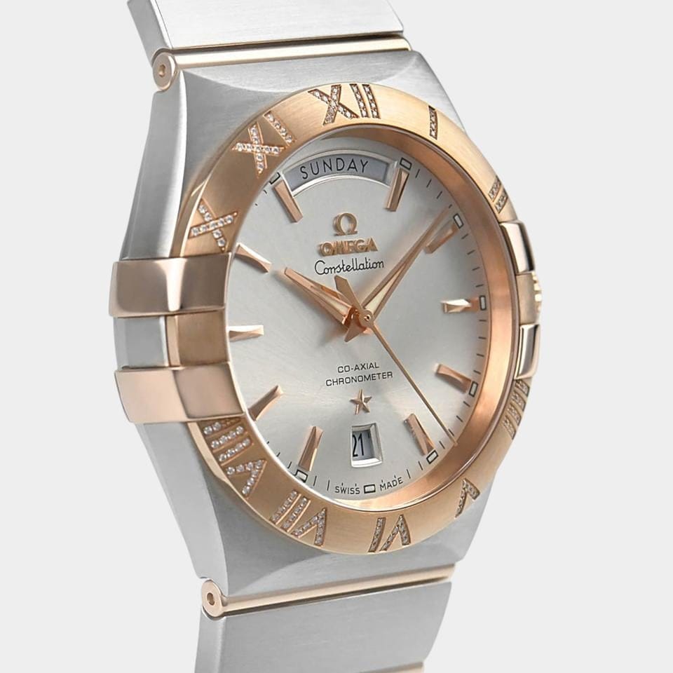 Omega Constellation Day-Date Steel&Red gold / 38 mm / Box&Papers / 123.25.38.22.02.001