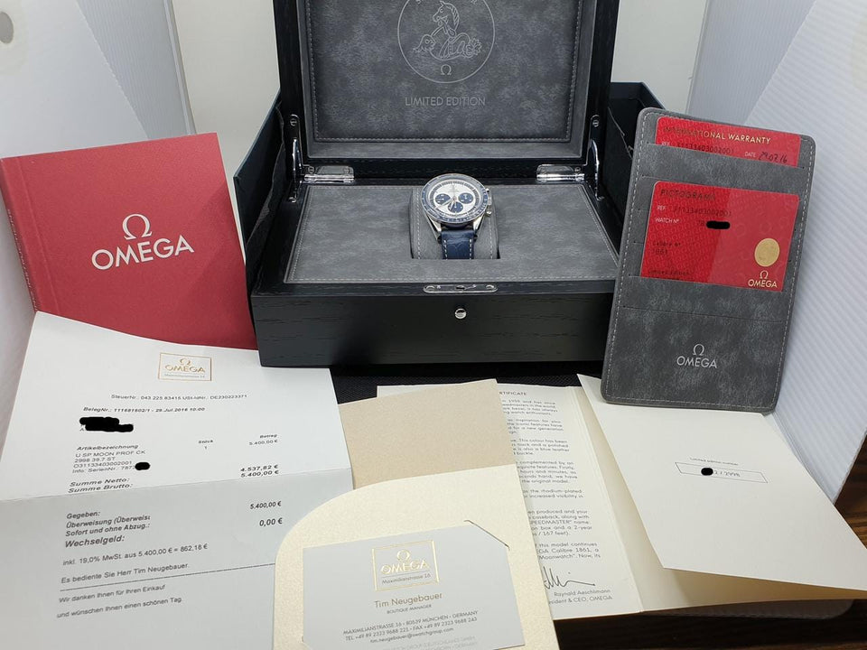 Omega Speedmaster Professional Moonwatch Ck2998 Unworn Full Set Original Invoice