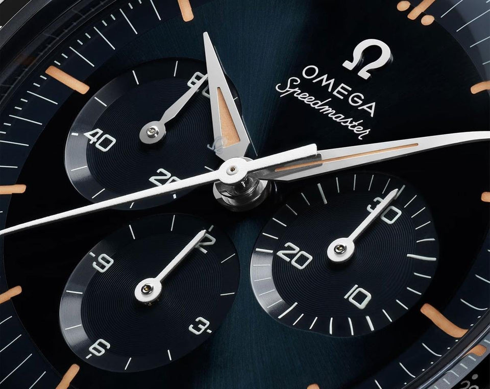 Omega Speedmaster Anniversary Series blk dial 39mm 310.32.40.50.06.002 Brown leather strap