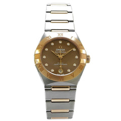 Omega Constellation29mm Steel & Sedna Gold Diamond Dial Unworn - Inventory 7426