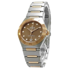 Omega Constellation29mm Steel & Sedna Gold Diamond Dial Unworn - Inventory 7426