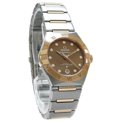 Omega Constellation29mm Steel & Sedna Gold Diamond Dial Unworn - Inventory 7426