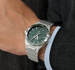 Omega Constellation Automatic Green Dial 41mm Stainless Steel 131.30.41.21.99.002 Transparent See Through Back