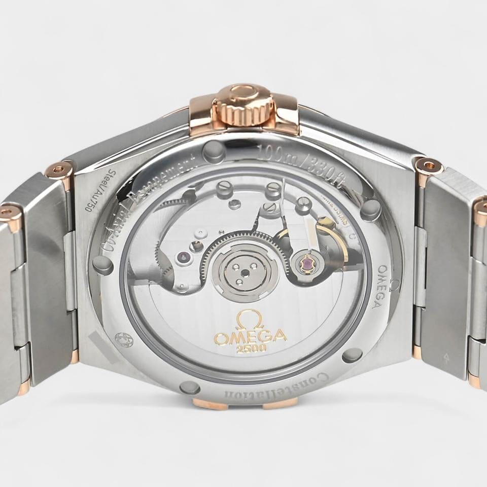 Omega Constellation Ladies Co-axial Chronometer / Diamonds / Steel&Red gold / 35 mm / 123.25.35.20.63.001