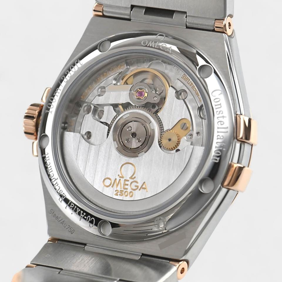 Omega Constellation Ladies Co-axial Chronometer / Diamonds / Steel&Red gold / 35 mm / 123.25.35.20.63.001