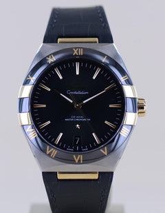Omega Constellation41mm Black Gold Ceramic Green Dial Chronometer B+P