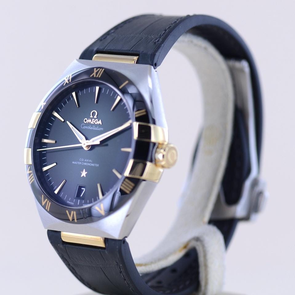 Omega Constellation41mm Black Gold Ceramic Green Dial Chronometer B+P
