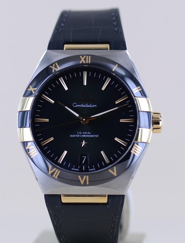 Omega Constellation41mm Black Gold Ceramic Green Dial Chronometer B+P
