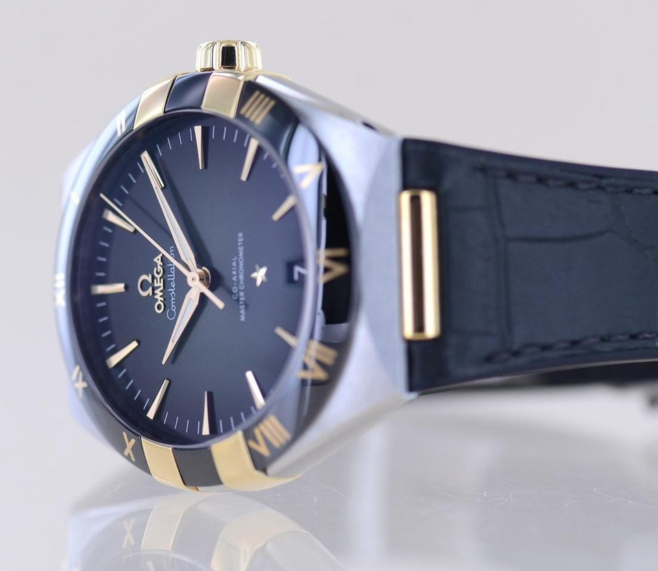 Omega Constellation41mm Black Gold Ceramic Green Dial Chronometer B+P