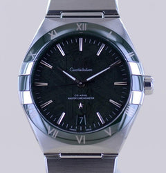 Omega Constellation41mm Green Meteroit Ceramic cal 8900 Master Chronometer B+P
