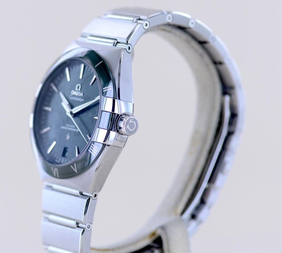Omega Constellation41mm Green Meteroit Ceramic cal 8900 Master Chronometer B+P