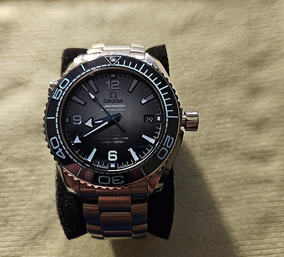 Omega Seamaster Planet Ocean600m Co-axial Master Summer Blue Full Set-2023-ungetragen-5 Jahre Garantie gemäß Omega
