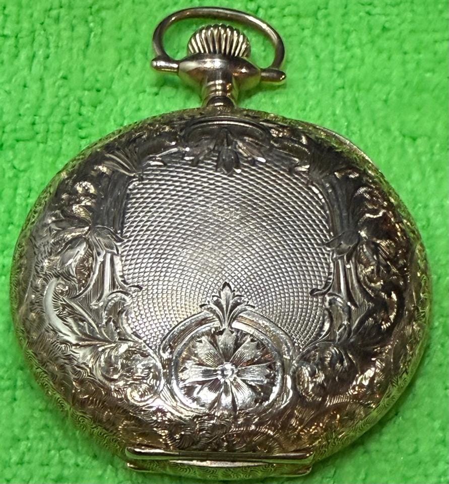 Omega Pocket Watch2137601 Stunning Mint Working 1902 Omega 14 K Solid Gold Pocket Watch