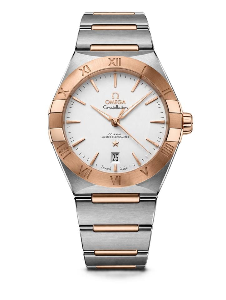 Omega Constellation NEW-STEEL/SEDNA GOLD - FULL SET 39mm - 131.20.39.20.02.001