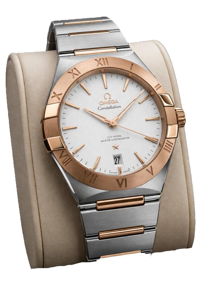 Omega Constellation NEW-STEEL/SEDNA GOLD - FULL SET 39mm - 131.20.39.20.02.001