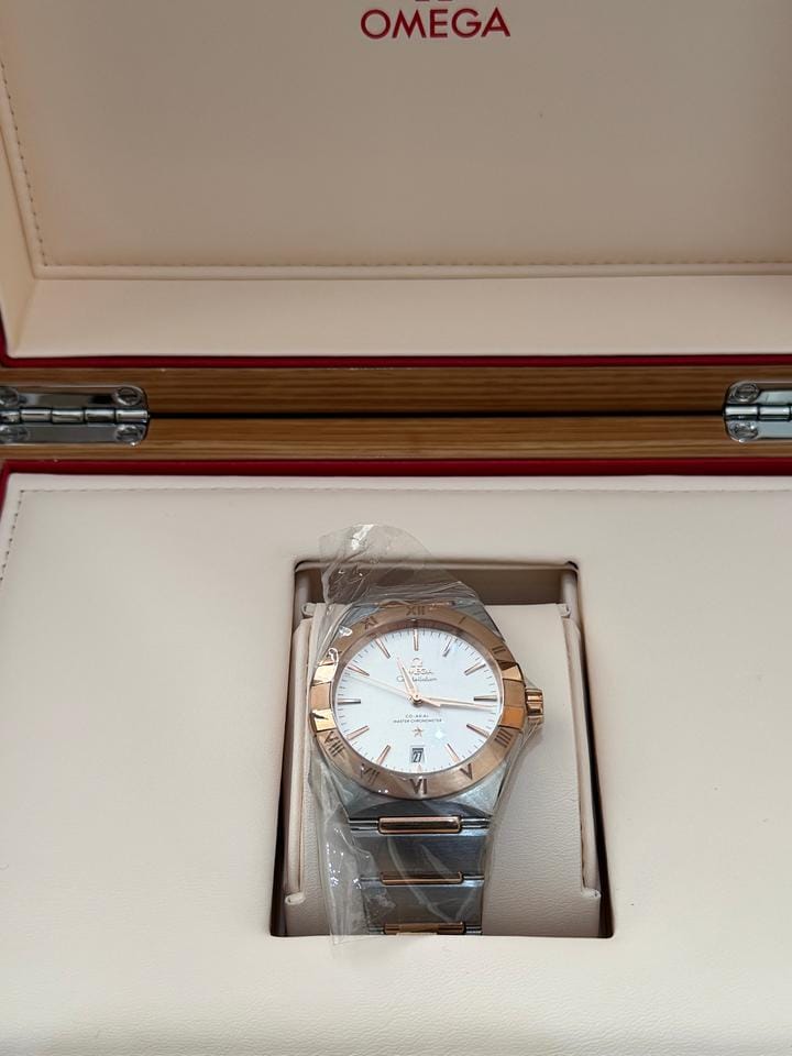 Omega Constellation NEW-STEEL/SEDNA GOLD - FULL SET 39mm - 131.20.39.20.02.001