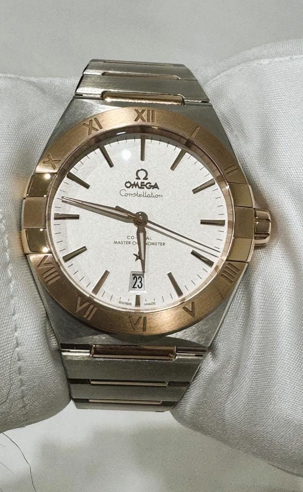 Omega Constellation NEW-STEEL/SEDNA GOLD - FULL SET 39mm - 131.20.39.20.02.001