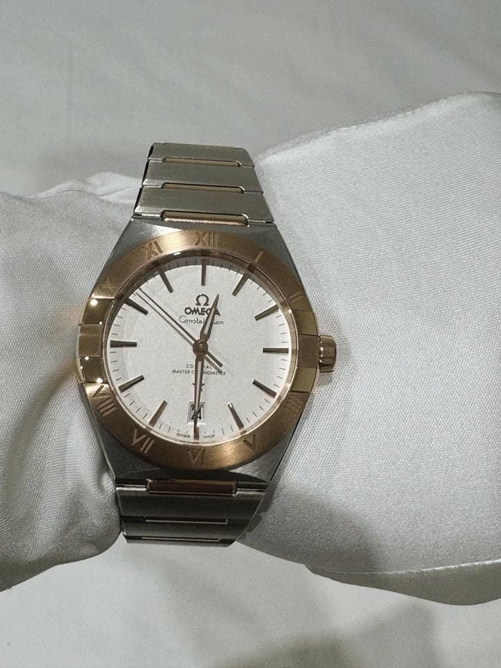 Omega Constellation NEW-STEEL/SEDNA GOLD - FULL SET 39mm - 131.20.39.20.02.001