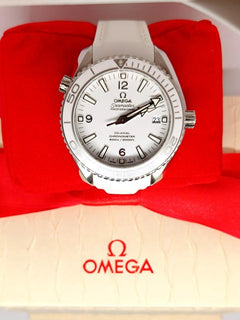 Omega Seamaster Planet Ocean600m 39.5mm acciaio su cinturino pelle