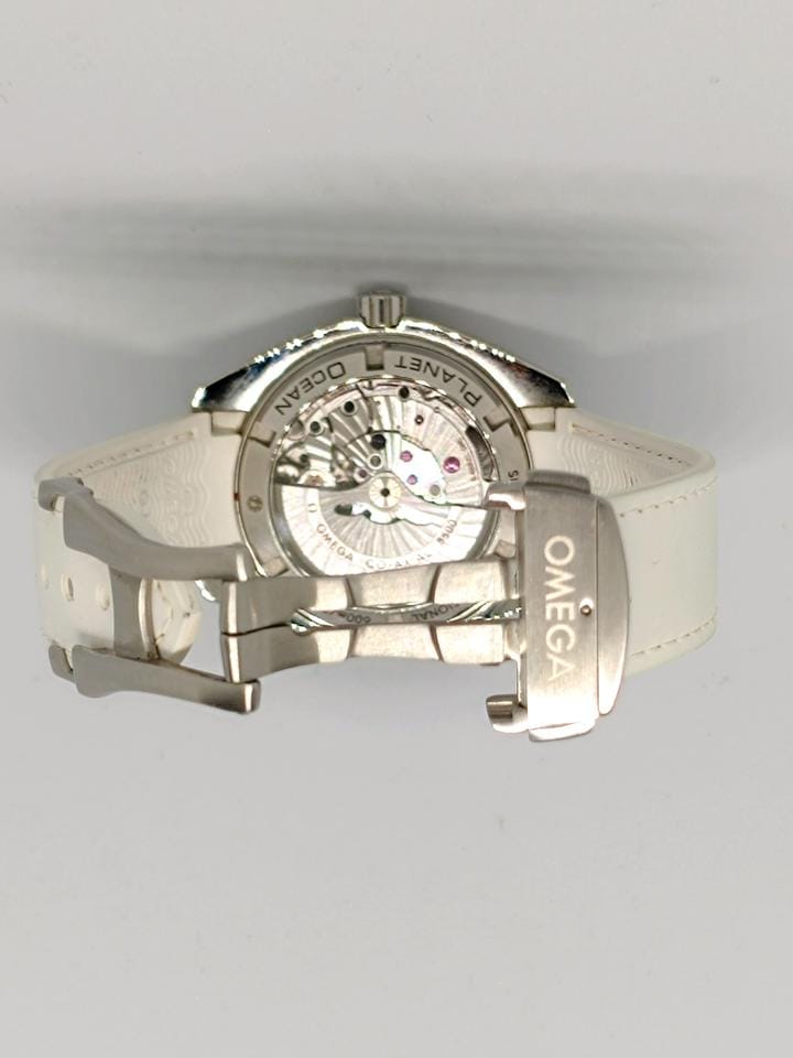 Omega Seamaster Planet Ocean600m 39.5mm acciaio su cinturino pelle