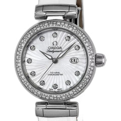 Omega De Ville Ladymatic34mm Women's Watch 425.38.34.20.55.001 Complete Full Set